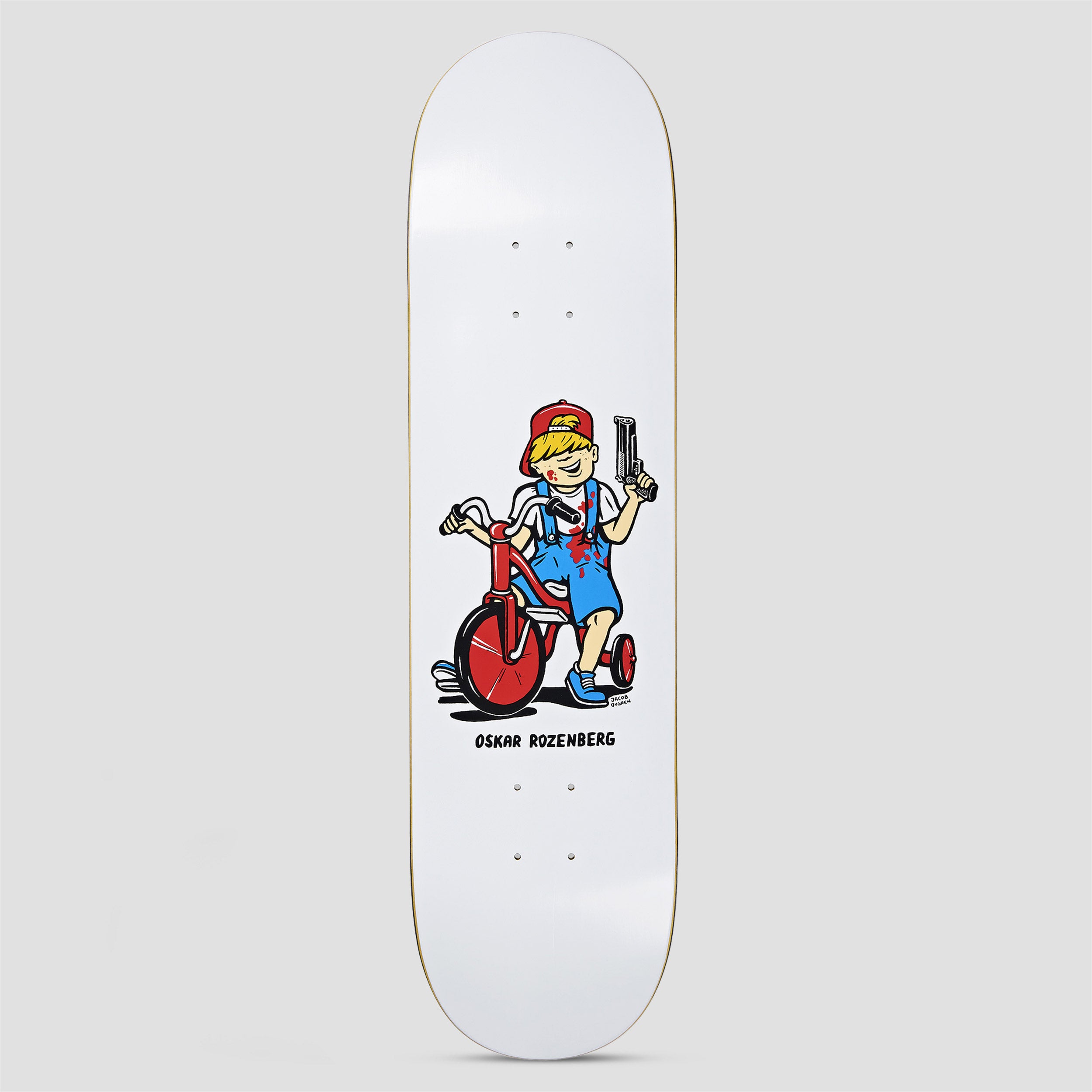 POLAR ！ 8.25 x 31.875 Polar 8.25 Oskar Rozenberg Tricycle Skateboard Deck White – Slam