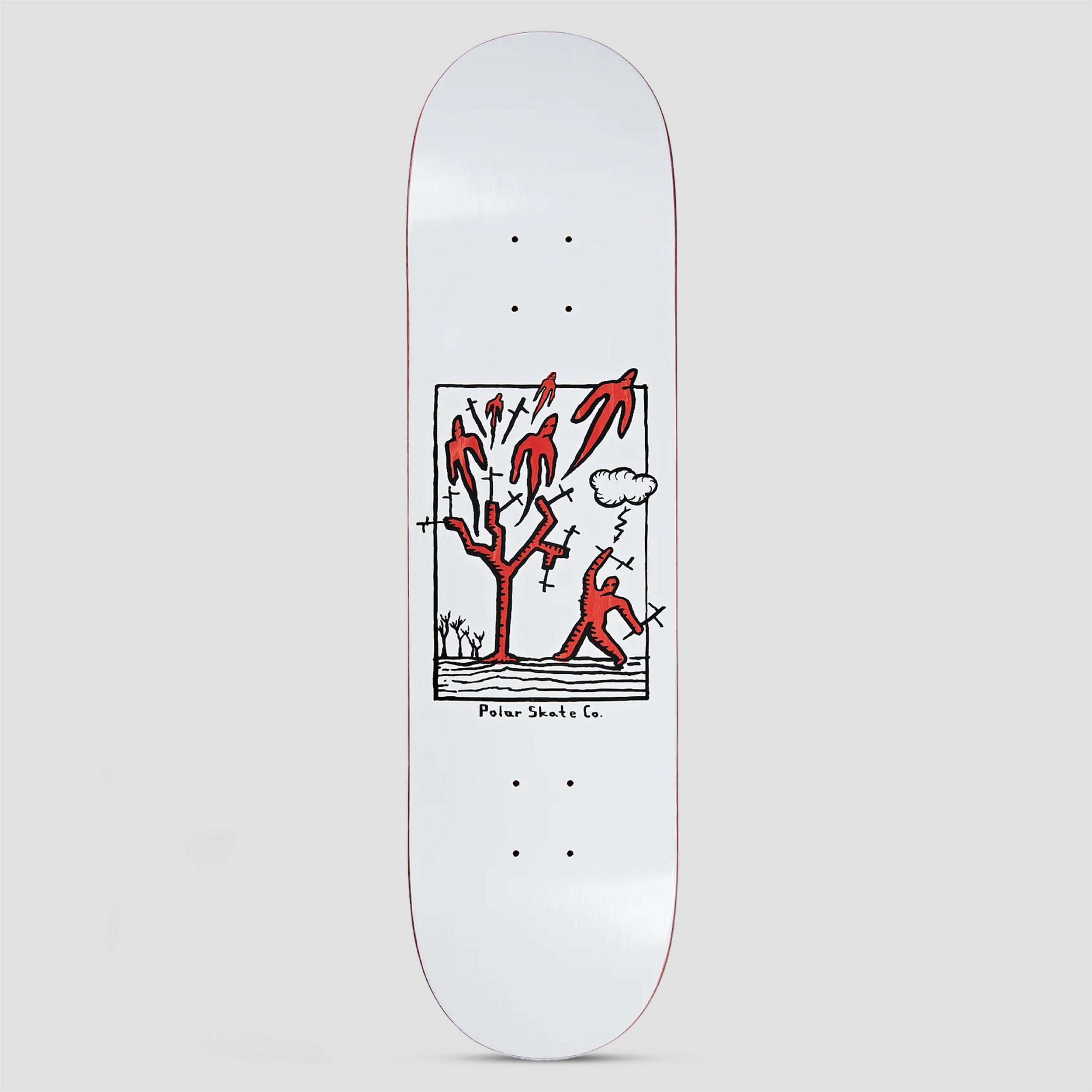 Polar 8.25 Team Heaven White Skateboard Deck – Slam City Skates
