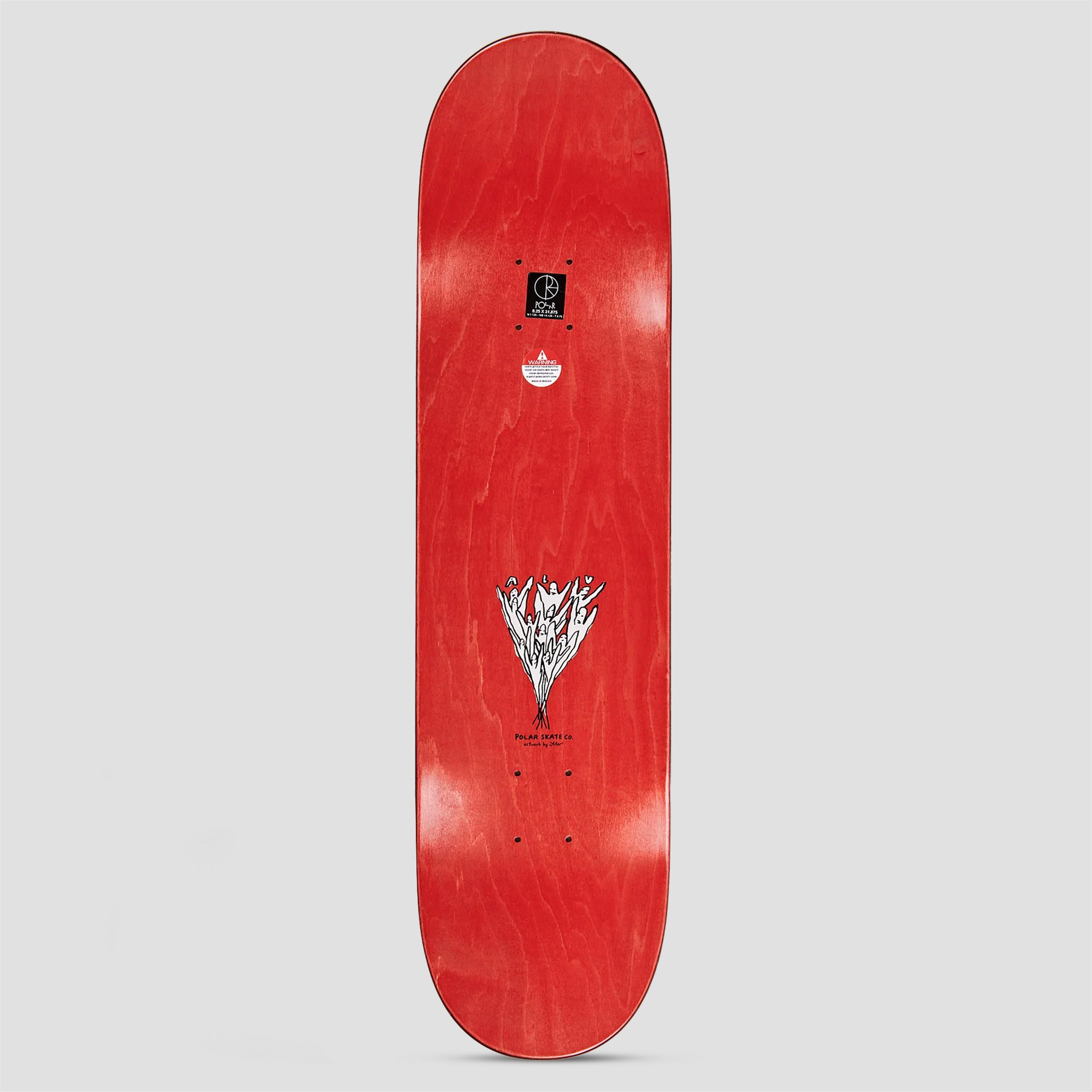 Polar 8.25 Team Heaven White Skateboard Deck – Slam City Skates