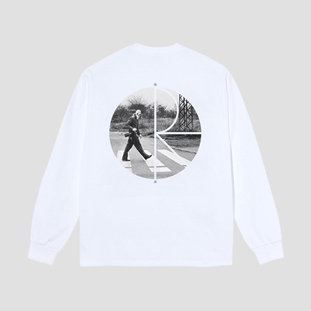 Polar Fill Logo Klez Crossing Longsleeve T-Shirt White