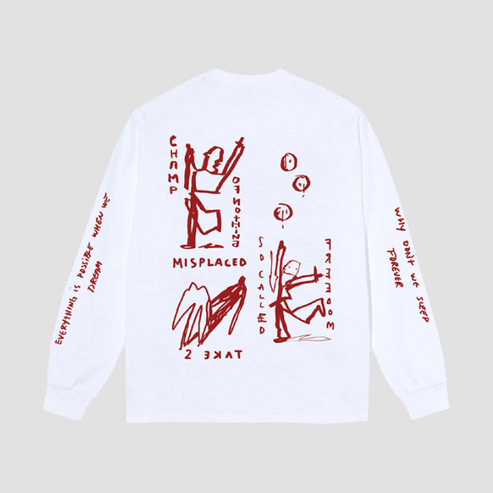Polar On Repeat Longsleeve T-Shirt White