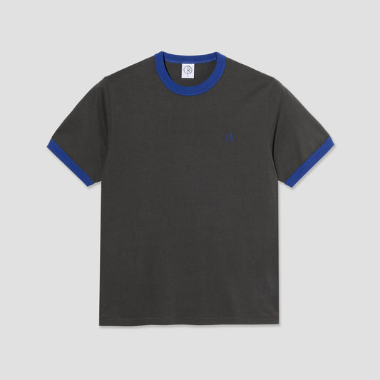 Polar Ringer T-Shirt Dirty Black / Egyptian Blue