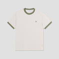 Load image into Gallery viewer, Polar Ringer T-Shirt Pale Taupe / Army Green

