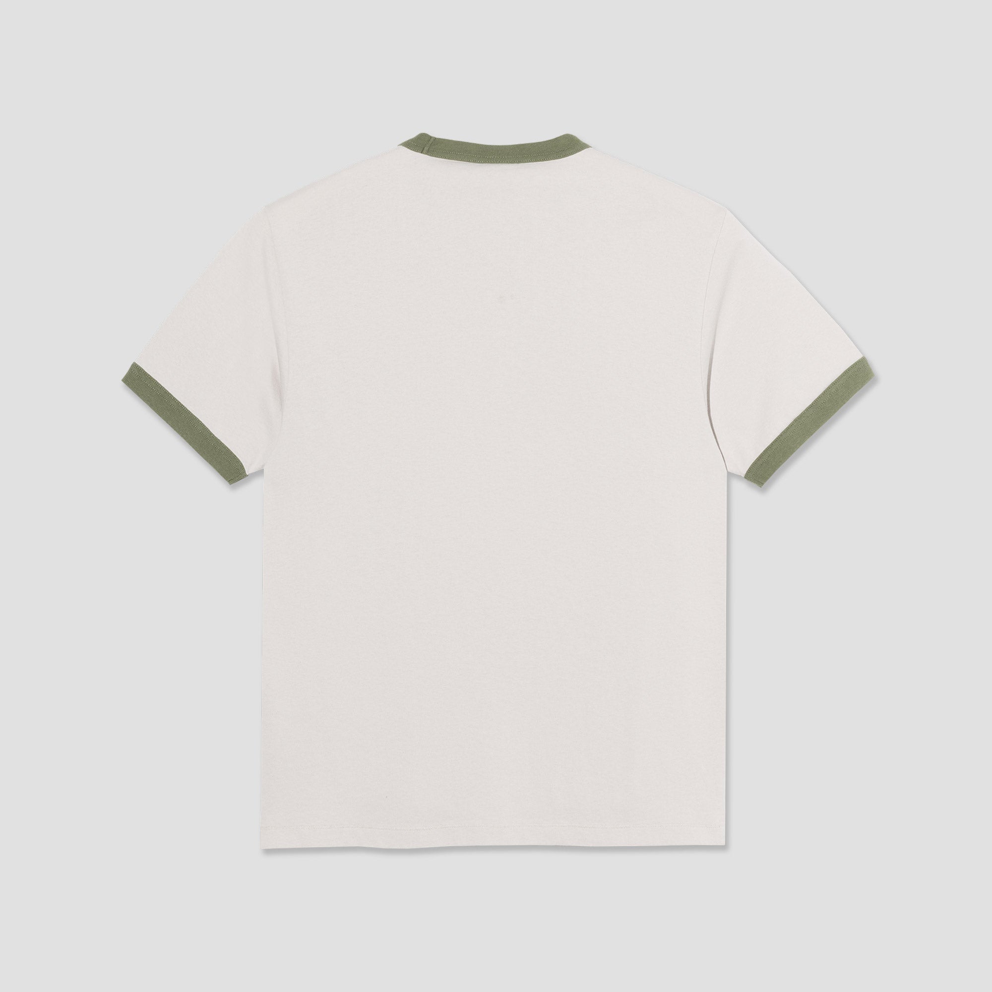 Polar Ringer T-Shirt Pale Taupe / Army Green