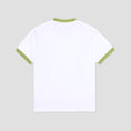 Load image into Gallery viewer, Polar Ringer T-Shirt White / Peridot

