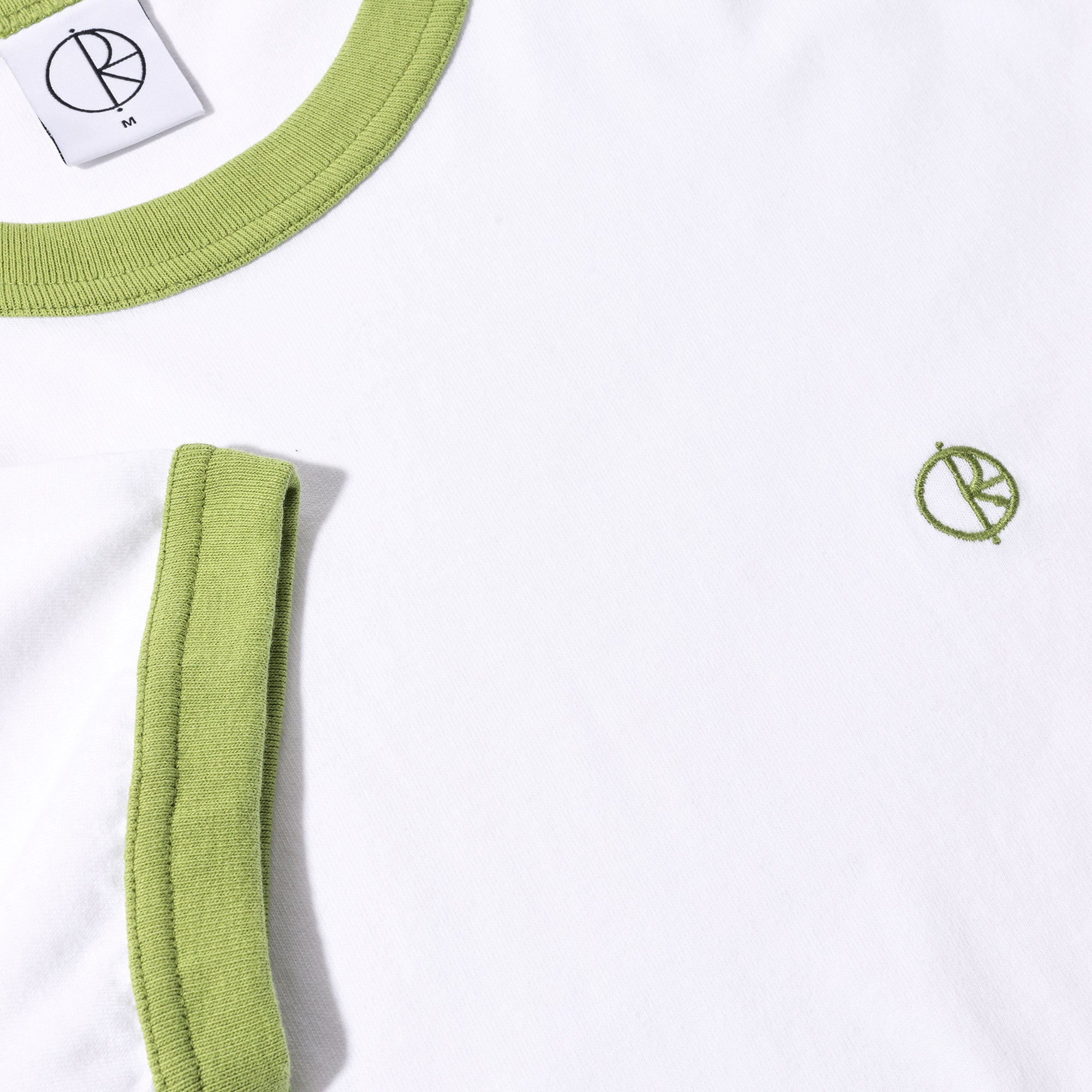 Polar Ringer T-Shirt White / Peridot