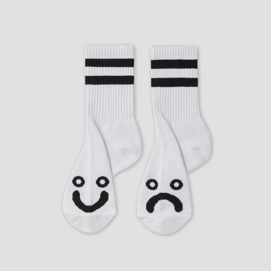 Polar Happy Sad Classic Socks White / Black