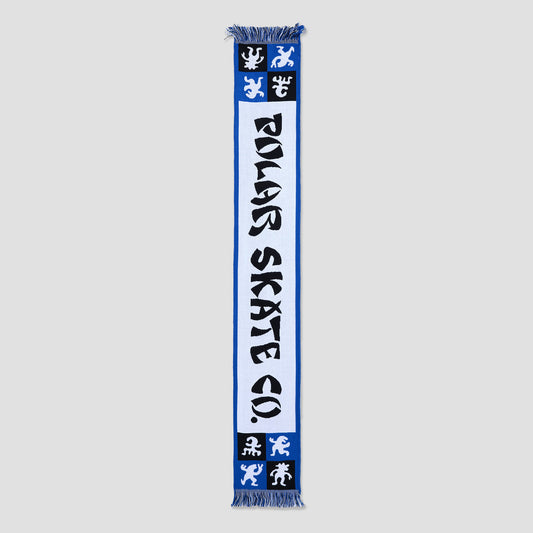 Polar Football Scarf Checkers Blue