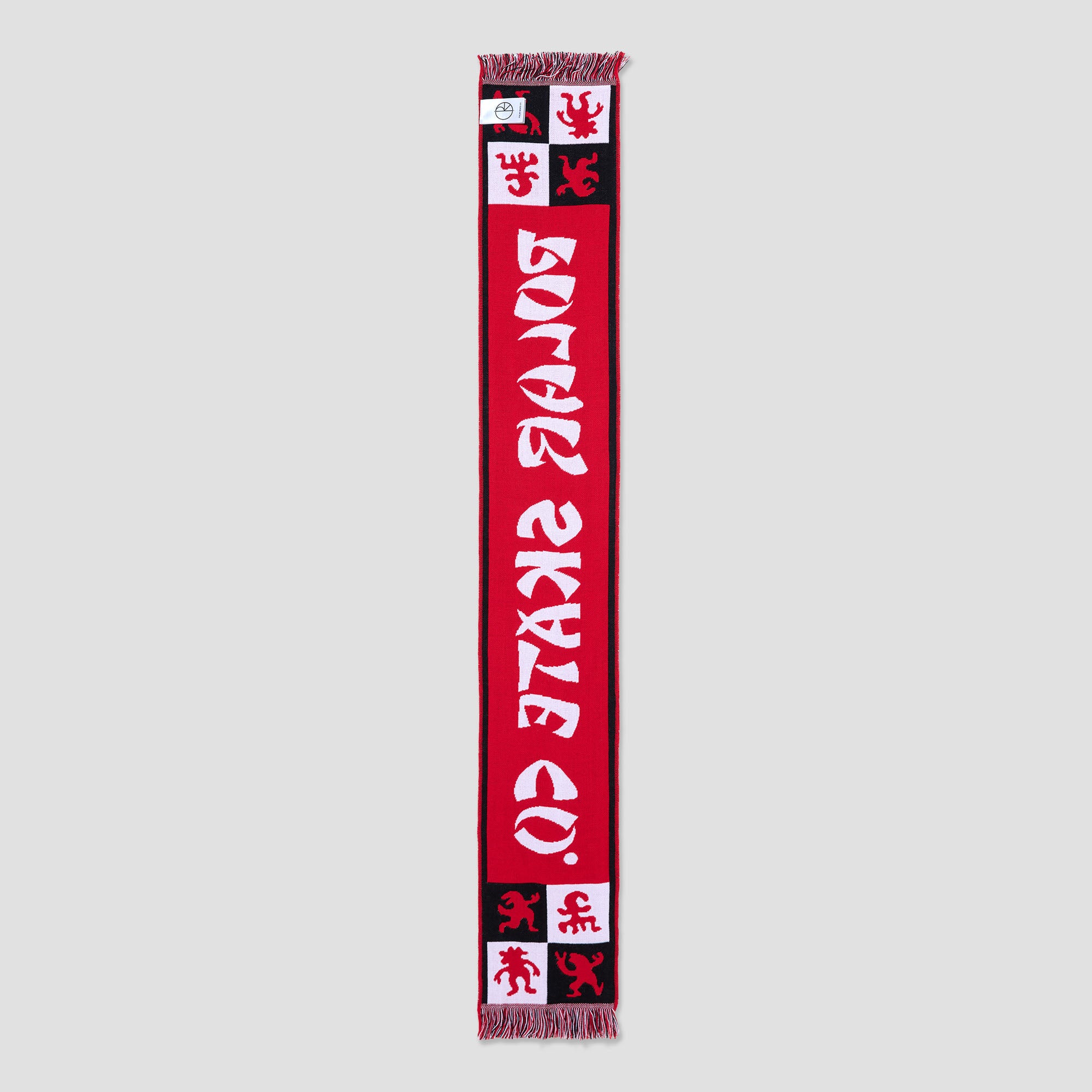 Polar Football Scarf Checkers Red
