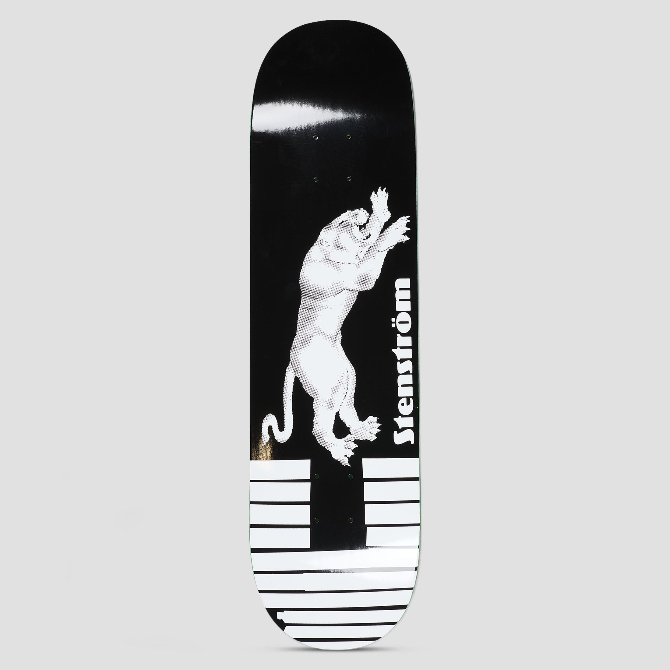 Polar 8.375 David Stenstrom Tape & Panther Skateboard Deck Black
