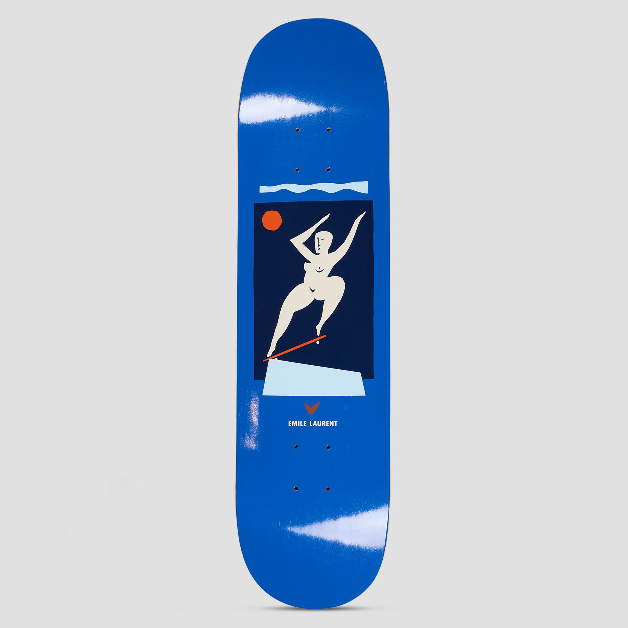 Polar 8.0 Emile Laurent Crooks Skateboard Deck Blue