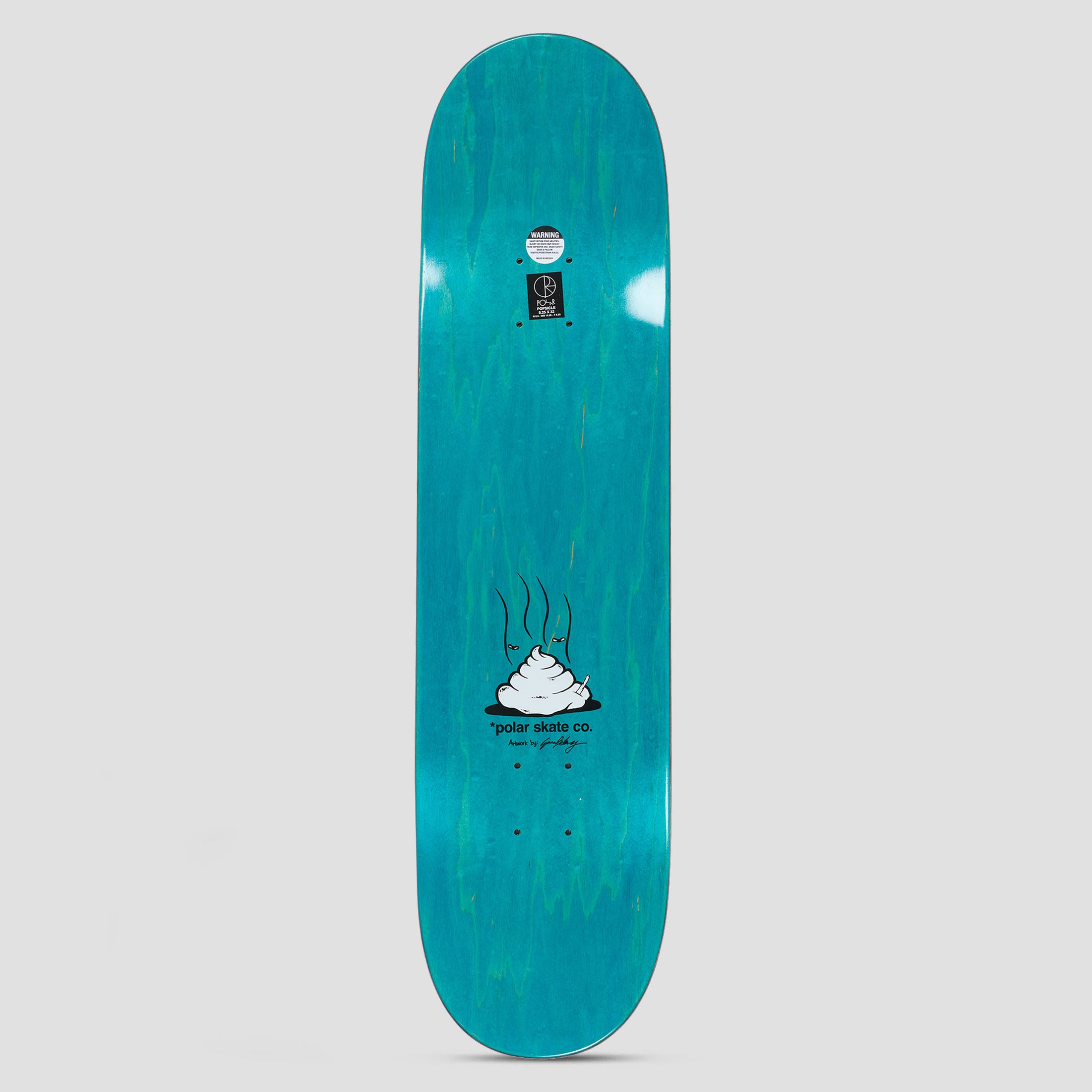 Polar 8.625 Nick Boserio Useless Wooden Dog Skateboard Deck Grey