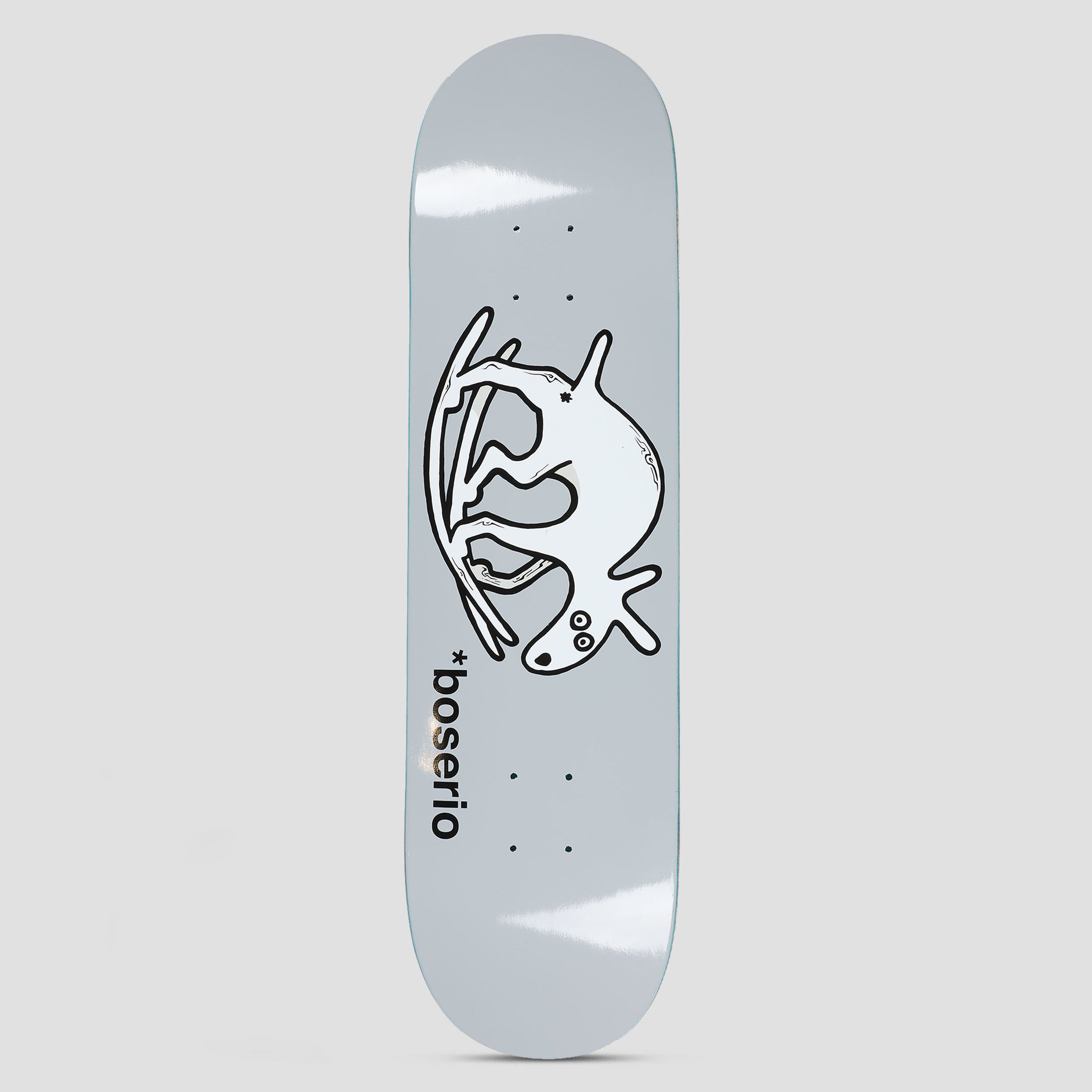 Polar 8.625 Nick Boserio Useless Wooden Dog Skateboard Deck Grey