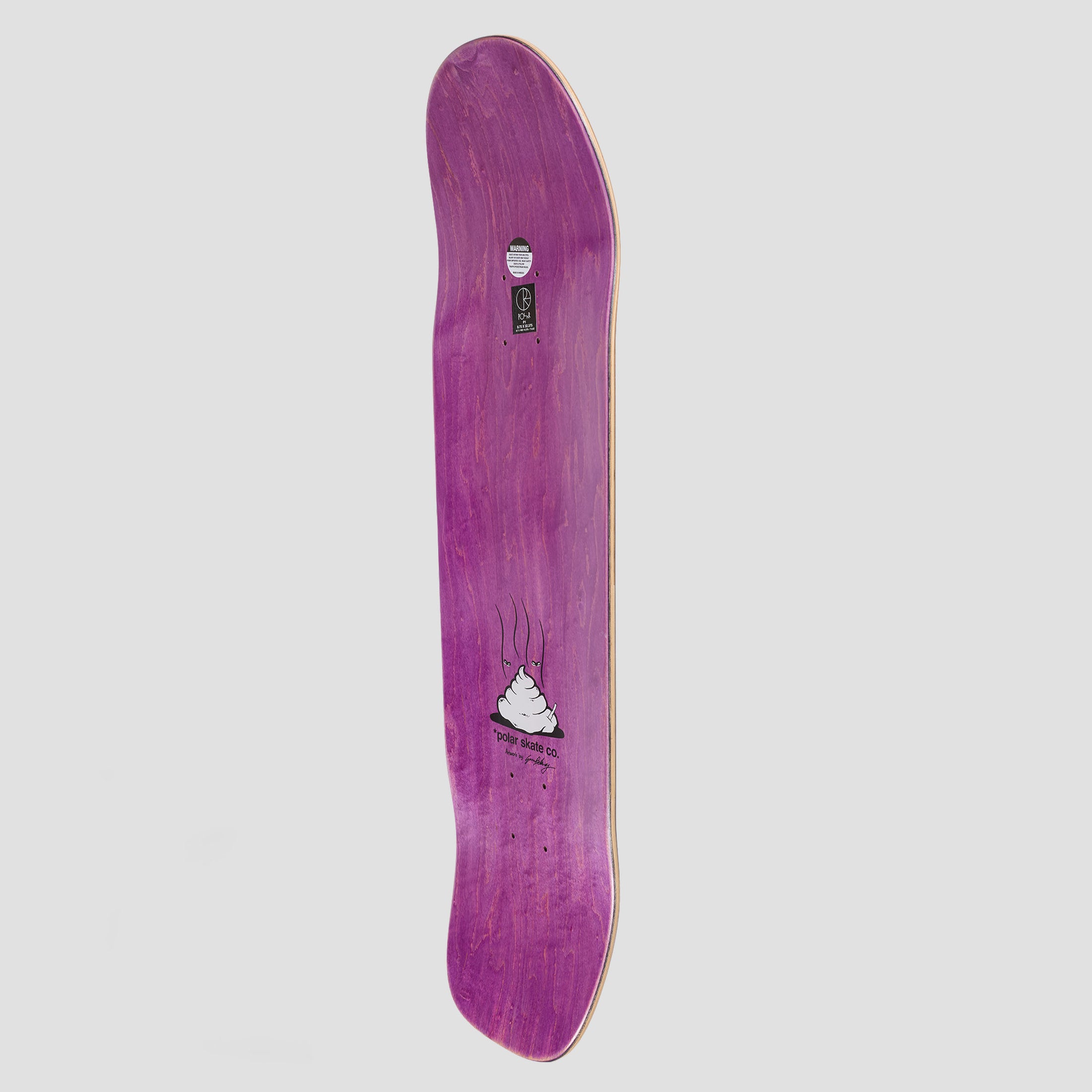 Polar P1 Shape Nick Boserio Useless Wooden Dog Skateboard Deck Yellow