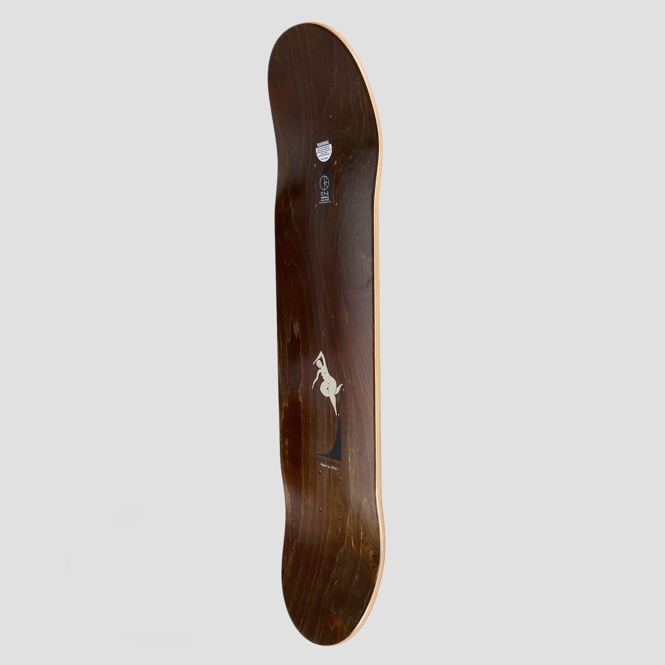 Polar 8.0 Oskar Rozenberg BS Noseblunt Skateboard Deck Burnt Red