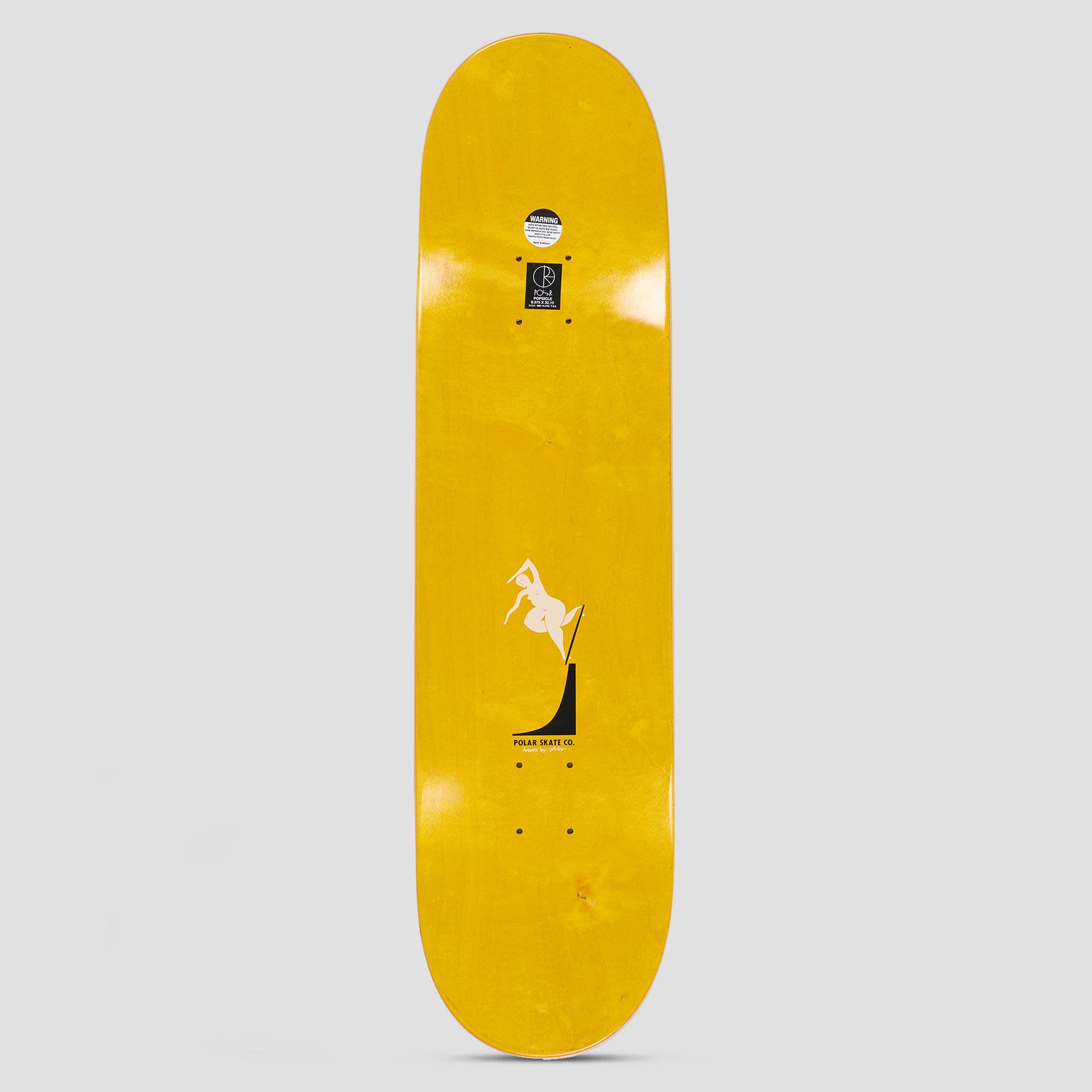 Polar 8.5 Oskar Rozenberg BS Noseblunt Skateboard Deck Cream