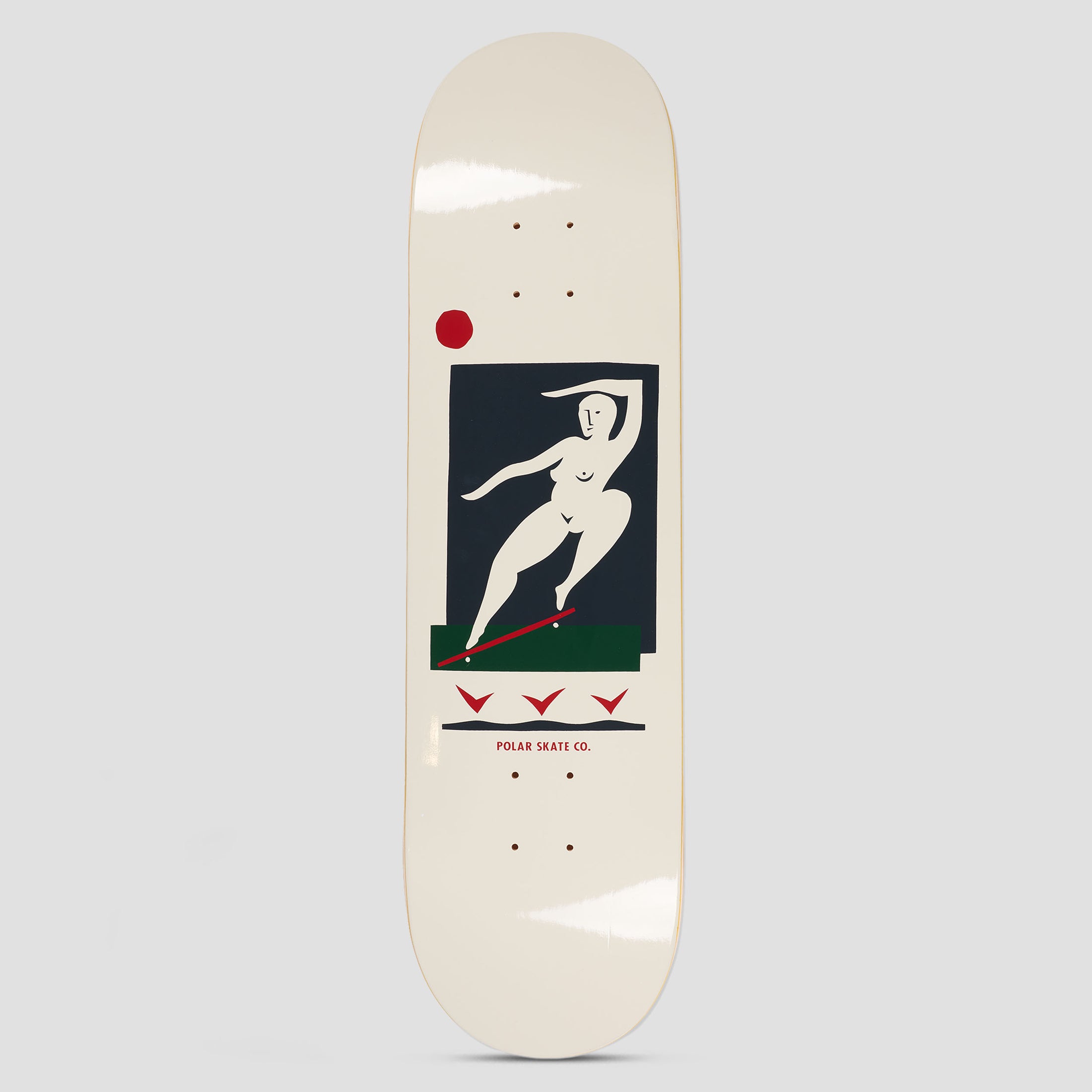 Polar 9.0 Team BS Smith Skateboard Deck Cream