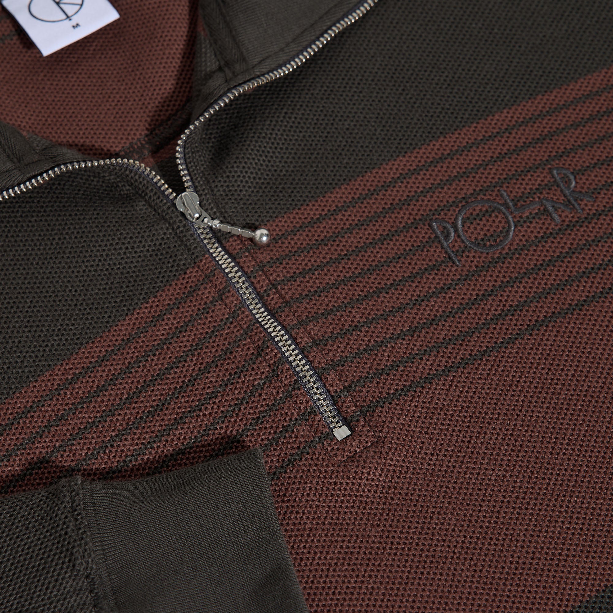 Polar Half Zip Longsleeve Shirt Dirty Black / Brownstone