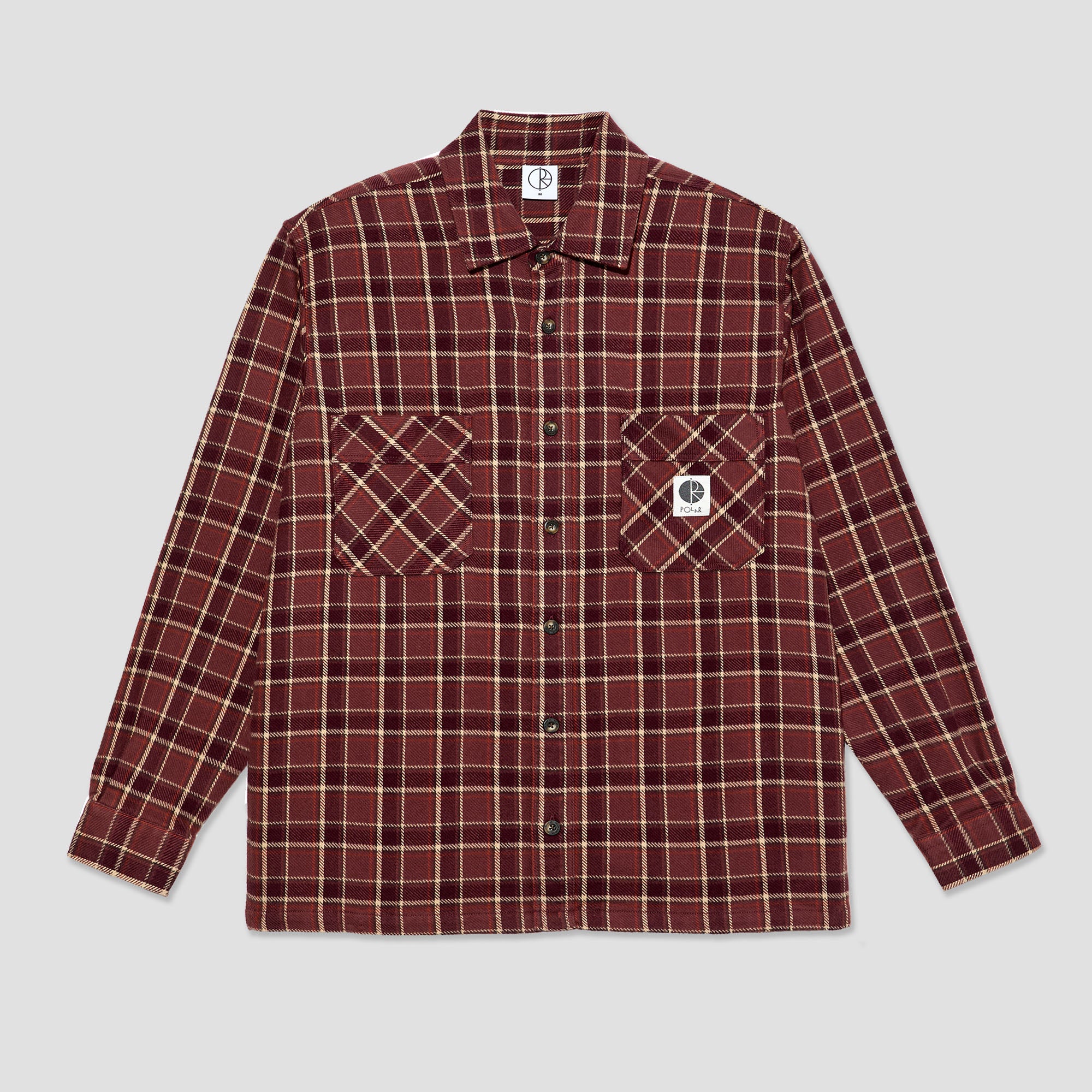 Polar Mike Longsleeve Shirt Flannel Oxblood Check