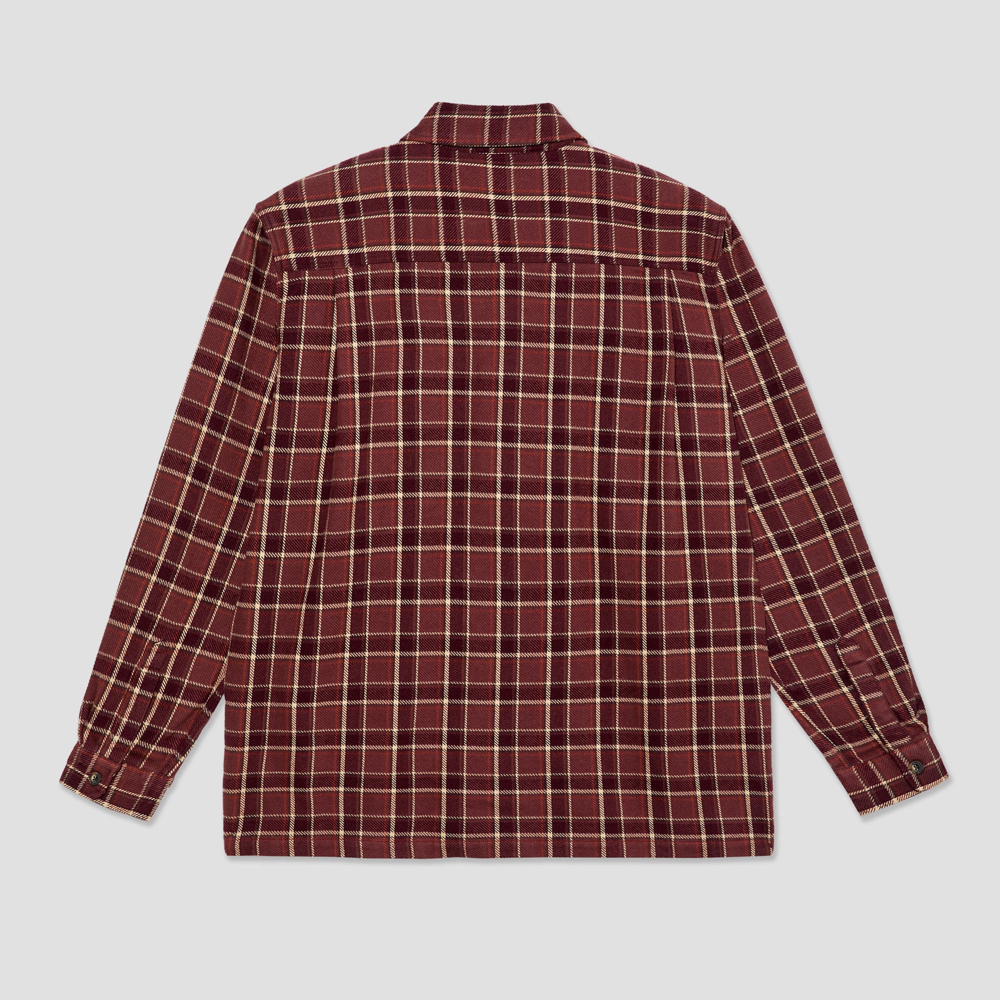 Polar Mike Longsleeve Shirt Flannel Oxblood Check