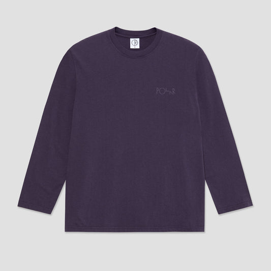 Polar Steve Longsleeve Stroke Logo T-Shirt Dark Violet