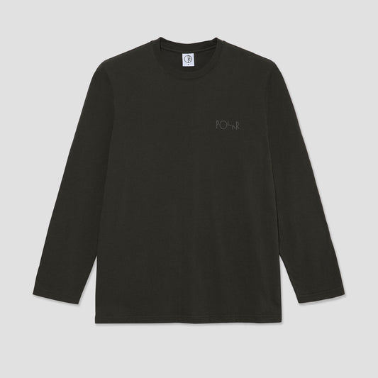 Polar Steve Longsleeve Stroke Logo T-Shirt Dirty Black