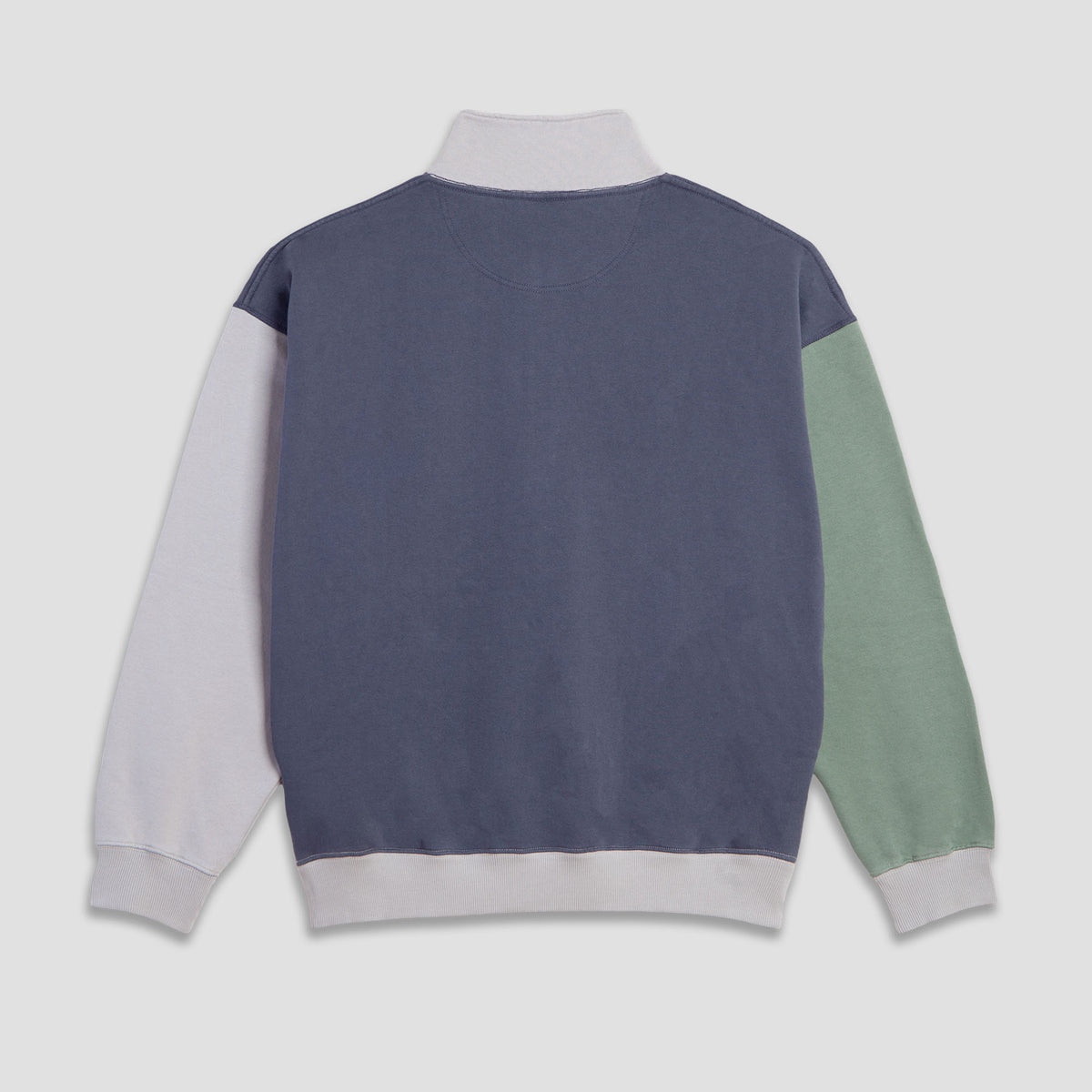 Polar Frankie Tribal Half Zip Sweatshirt Grey Blue / Silver