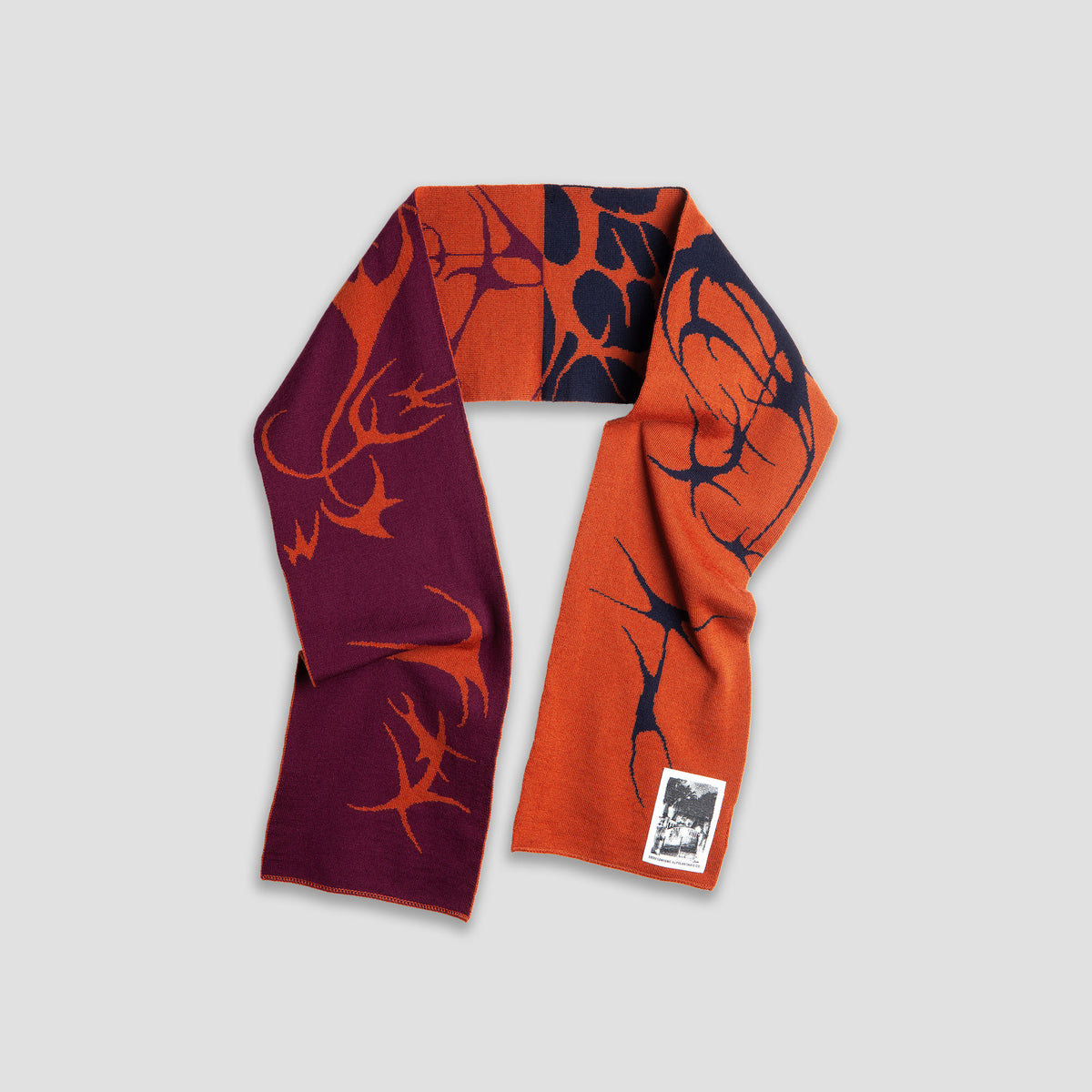 Polar Salim Tribal Scarf Burnt Orange