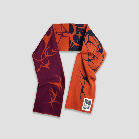Polar Salim Tribal Scarf Burnt Orange