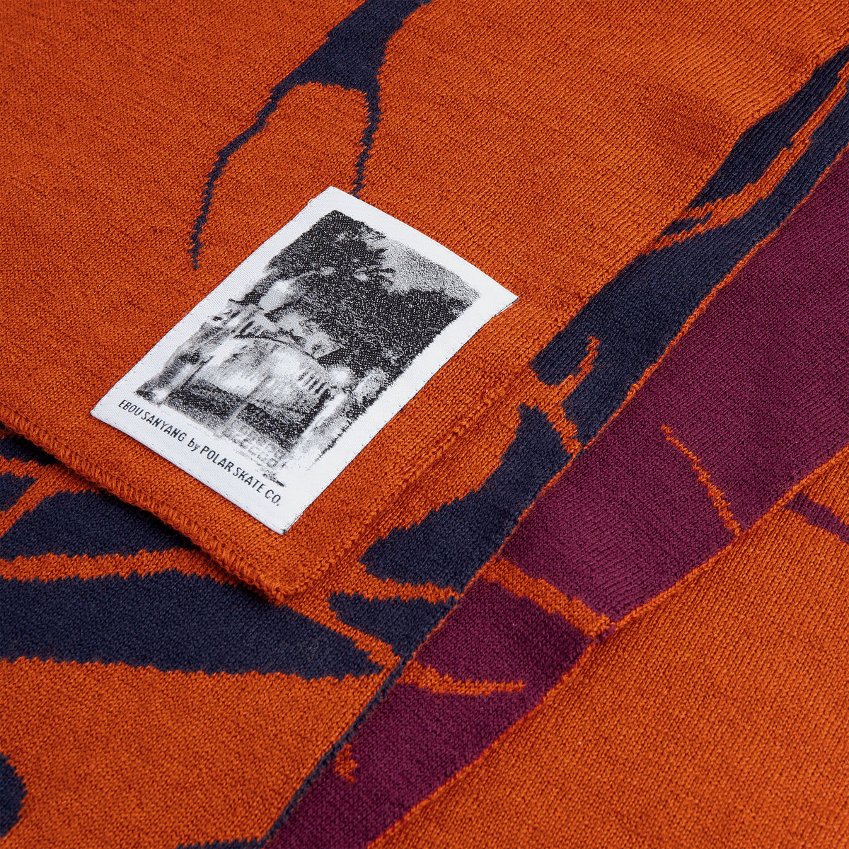 Polar Salim Tribal Scarf Burnt Orange