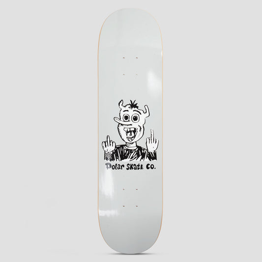 Polar 8.5 Team Up Yours Grey Skateboard Deck