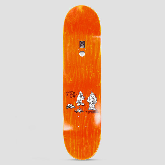 Polar 8.5 Team Up Yours Grey Skateboard Deck