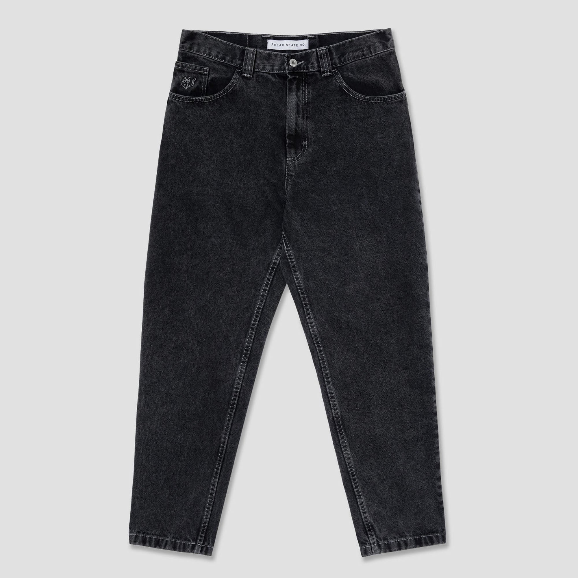 Polar 92 Denim Pants Silver Black