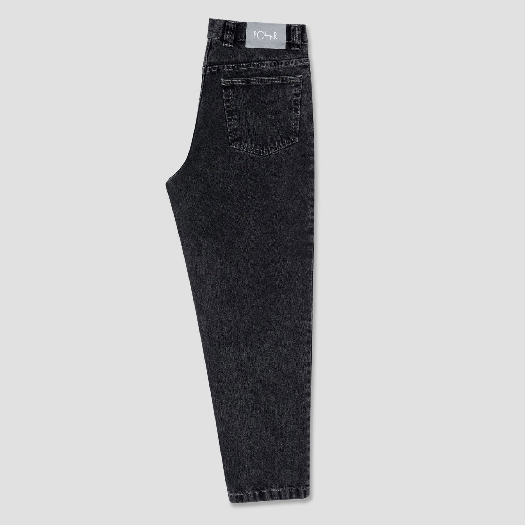 Polar 92 Denim Pants Silver Black