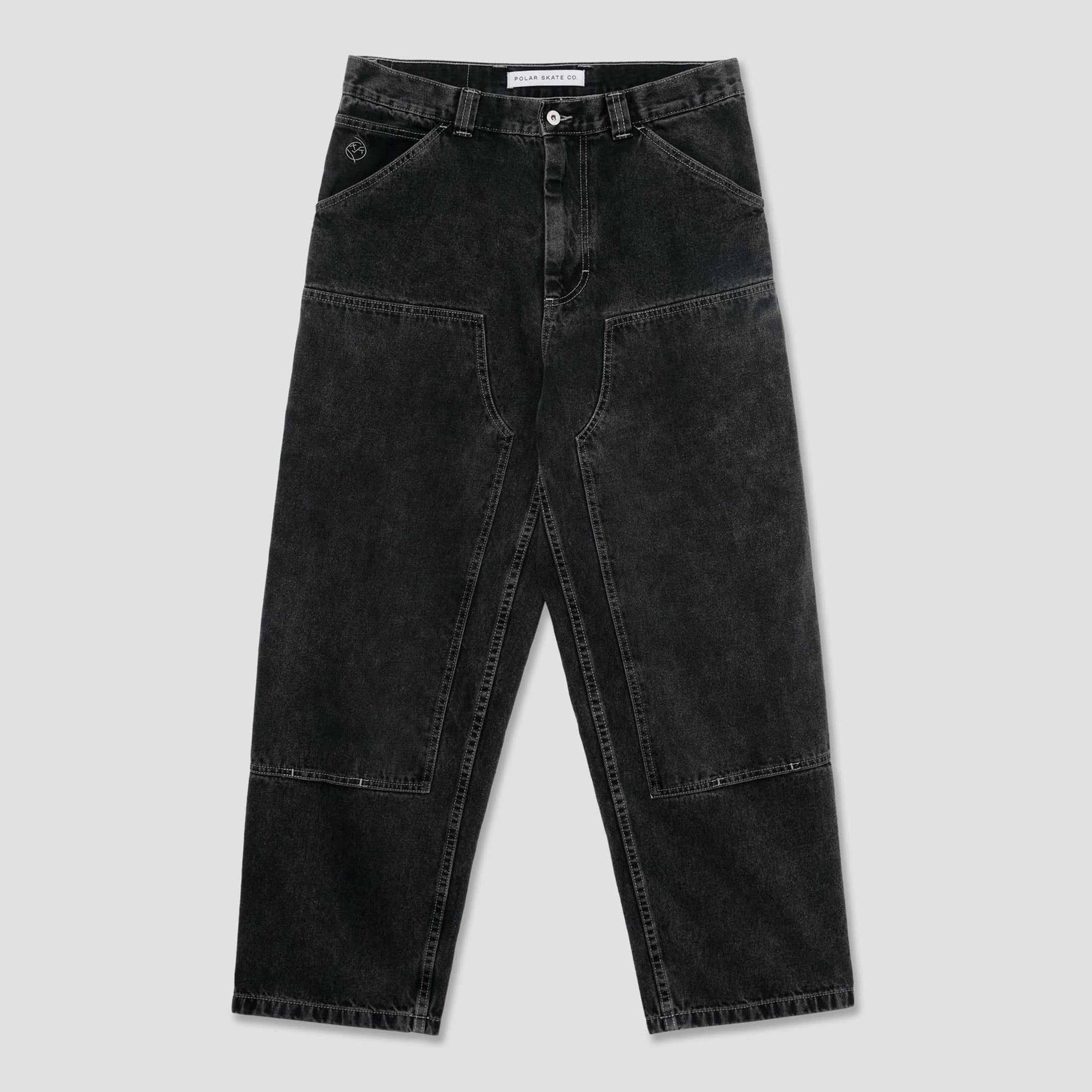Polar Big Boy Work Pants Knee Silver Black – Slam City Skates 