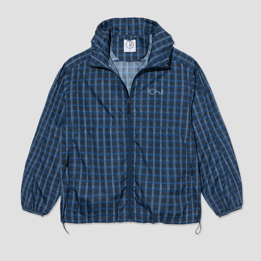 Polar Chase Light Shell Jacket Blue Check