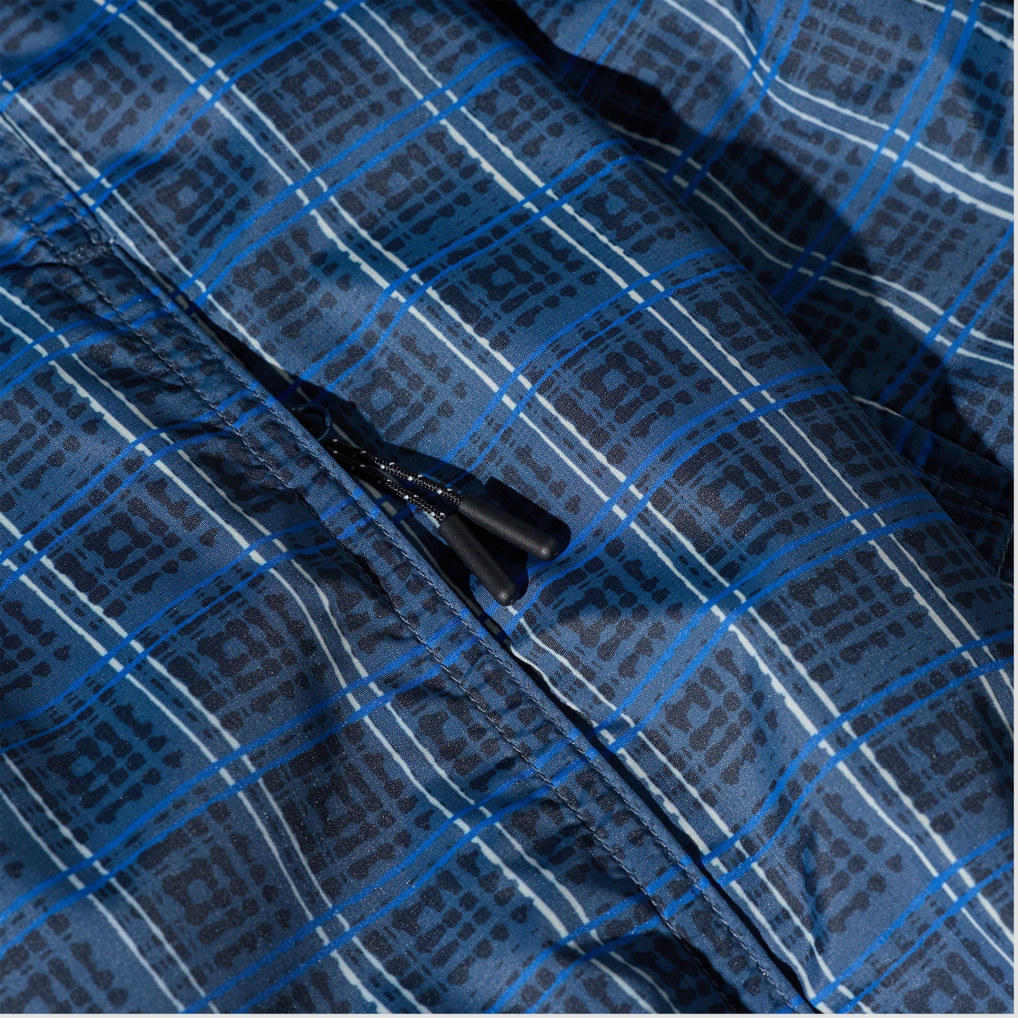 Polar Chase Light Shell Jacket Blue Check