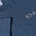 Load image into Gallery viewer, Polar Stroke Logo Contrast T-Shirt Grey Blue
