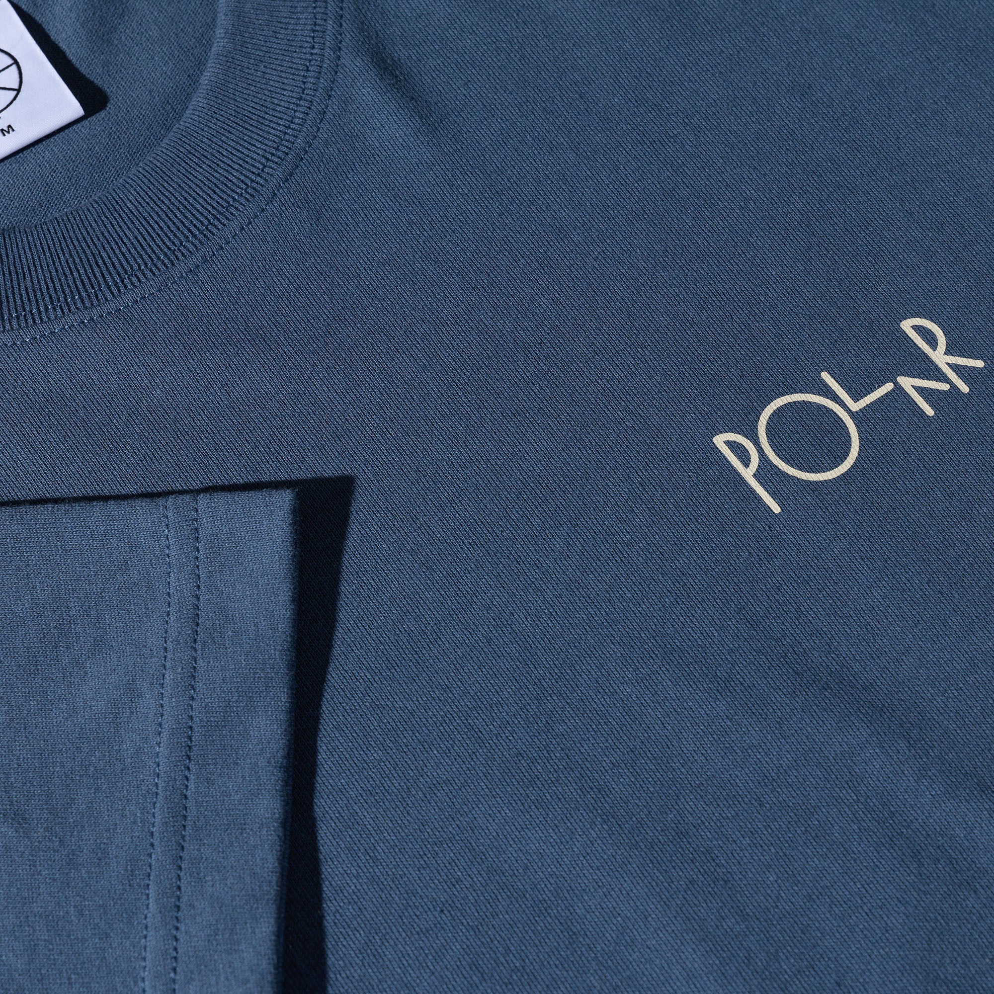Polar Stroke Logo Contrast T-Shirt Grey Blue