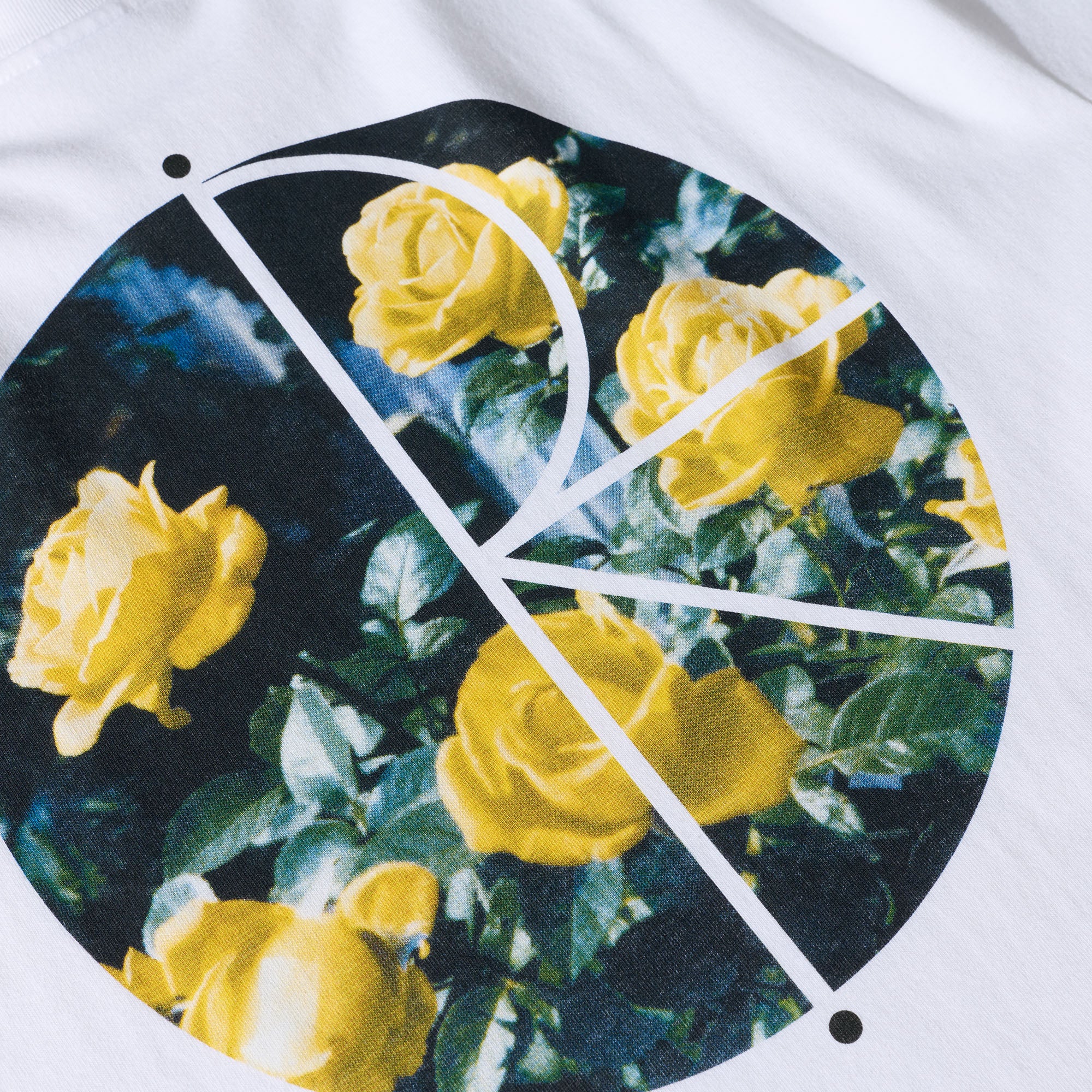 Polar Märtas Roses Fill Logo T-Shirt White