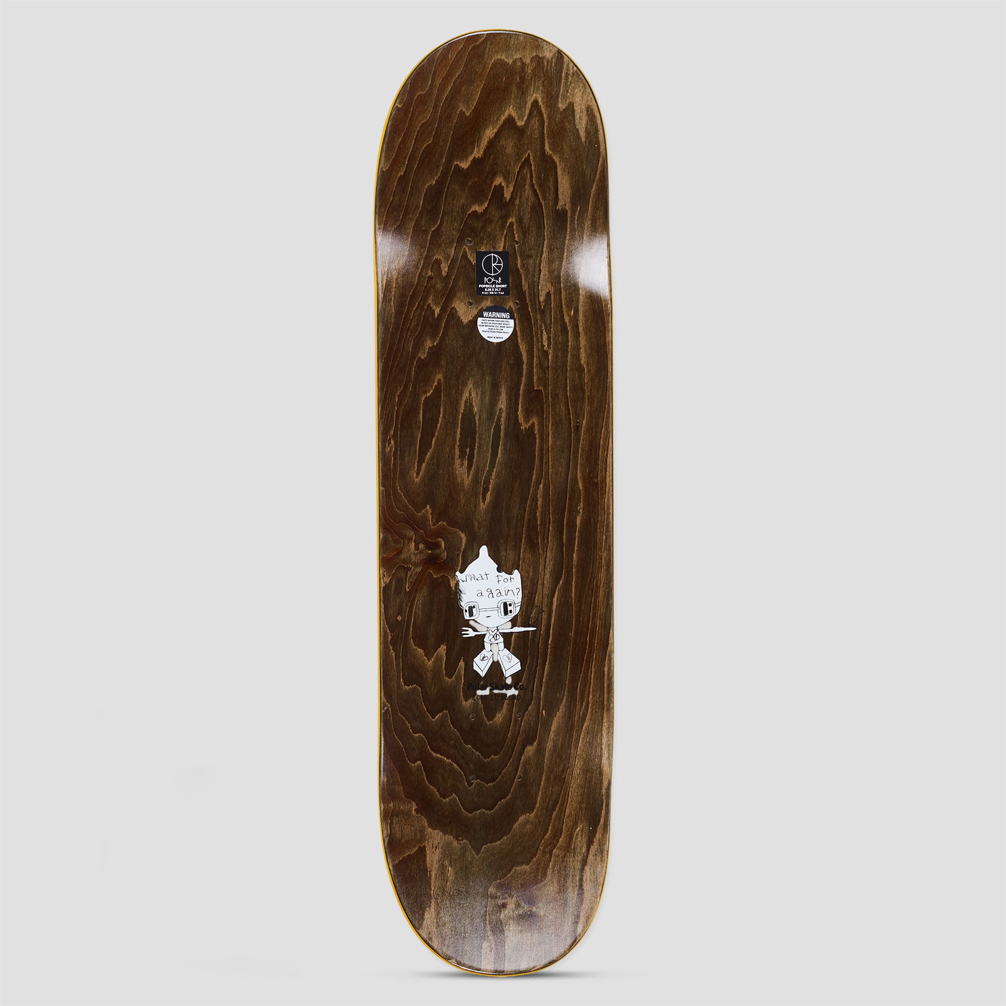 Polar 8.25 Oski I Think You Perfect Short Skateboard Deck Brown