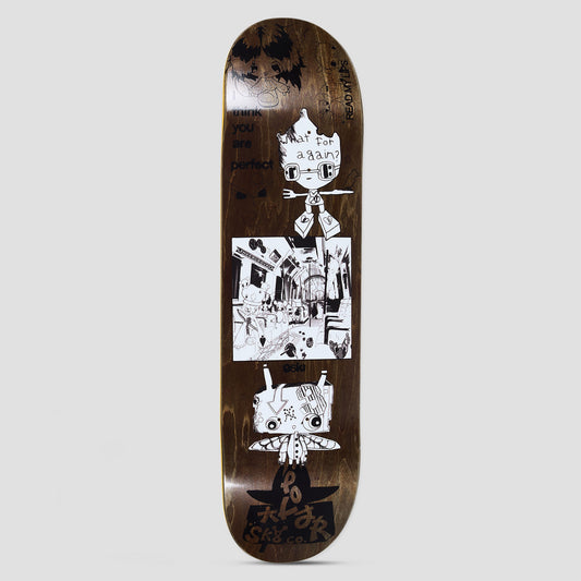 Polar 8.25 Oski I Think You Perfect Short Skateboard Deck Brown