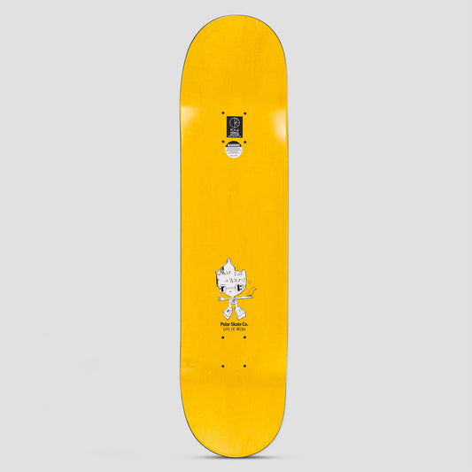 Polar 8.0 Oski I Think You Perfect Skateboard Deck Yellow