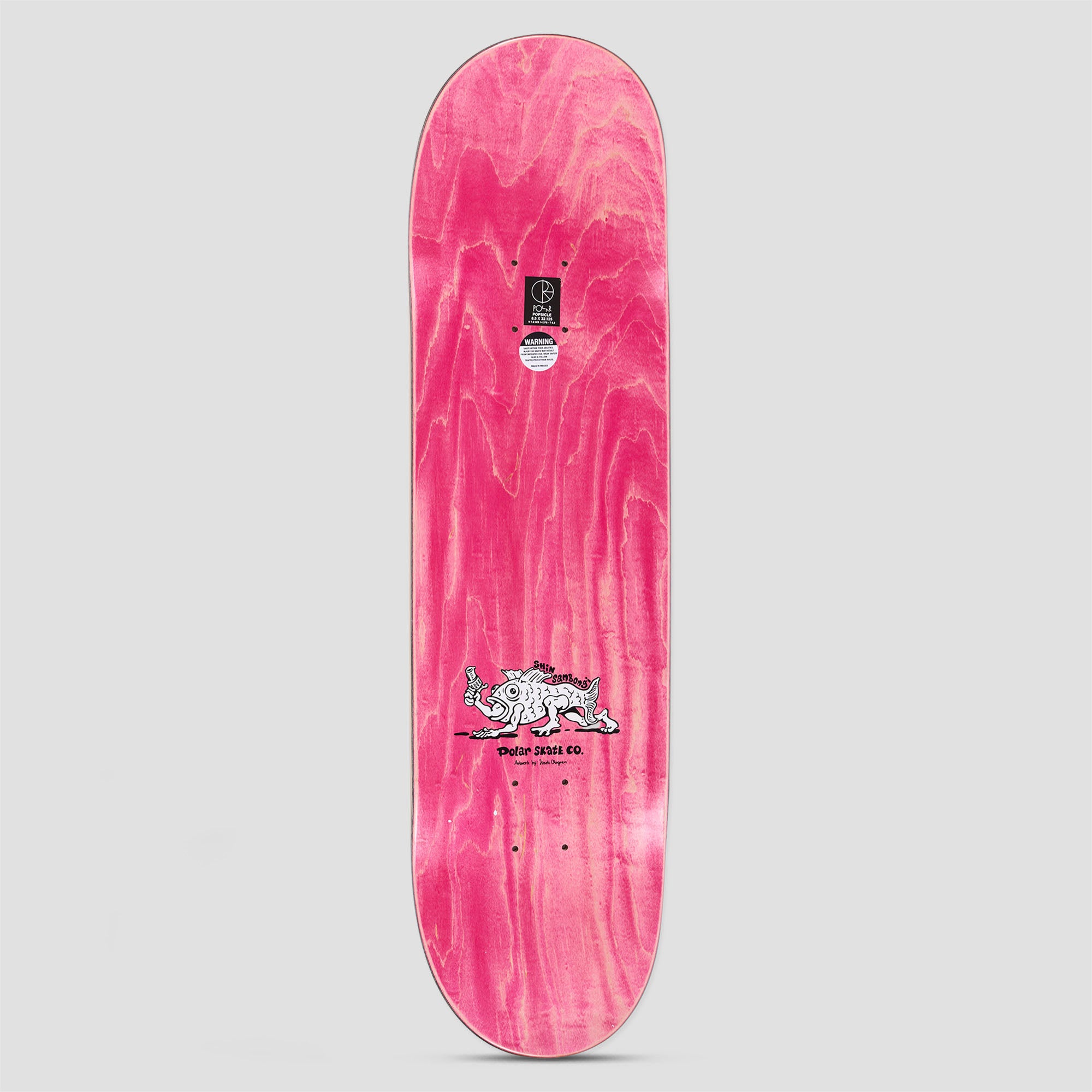 Polar 8.5 Shin Sanbongi Bongi Boy Skateboard Deck Pink
