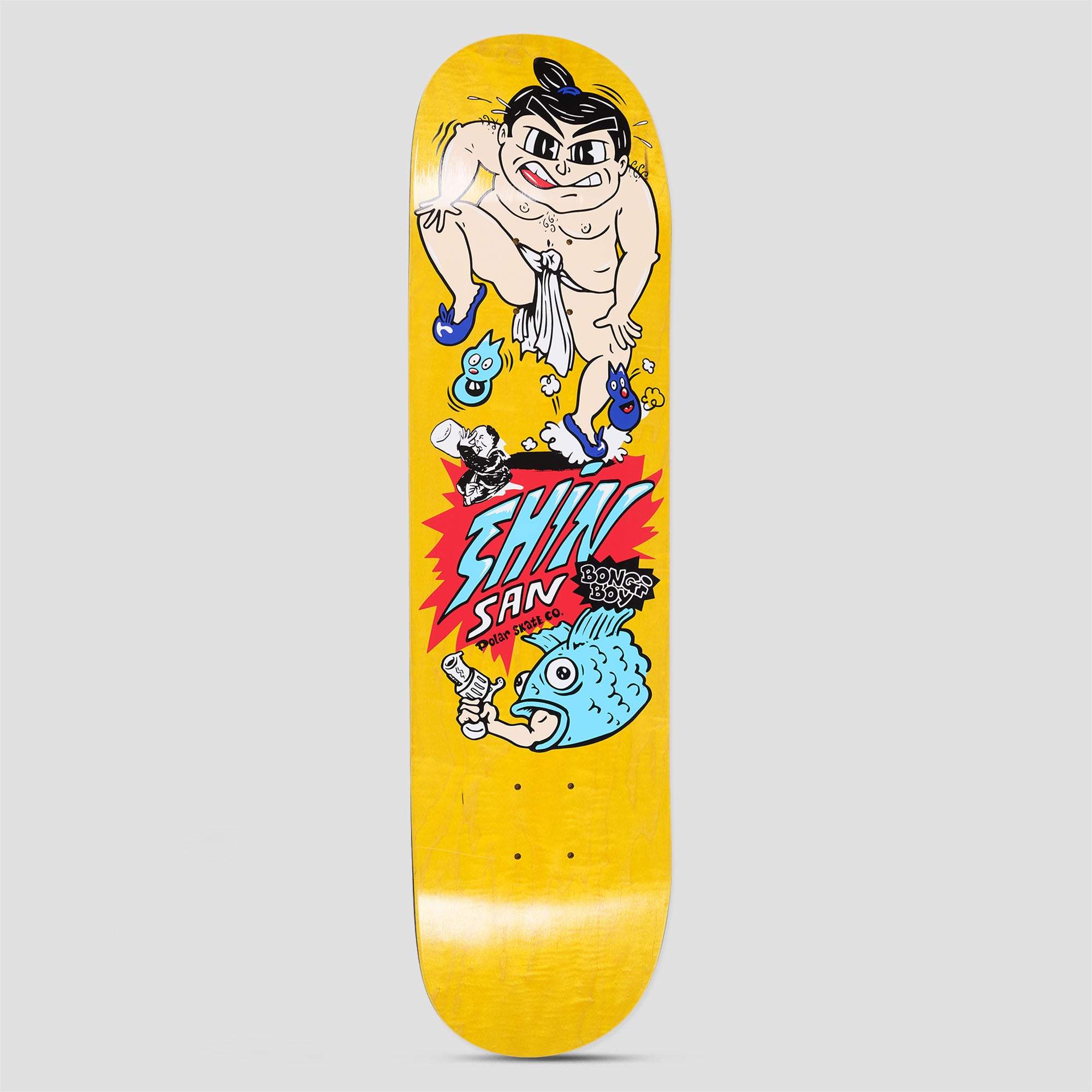 Polar 8.25 Shin Sanbongi Bongi Boy Skateboard Deck Yellow
