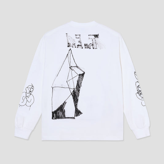 Polar The End Longsleeve T-Shirt White