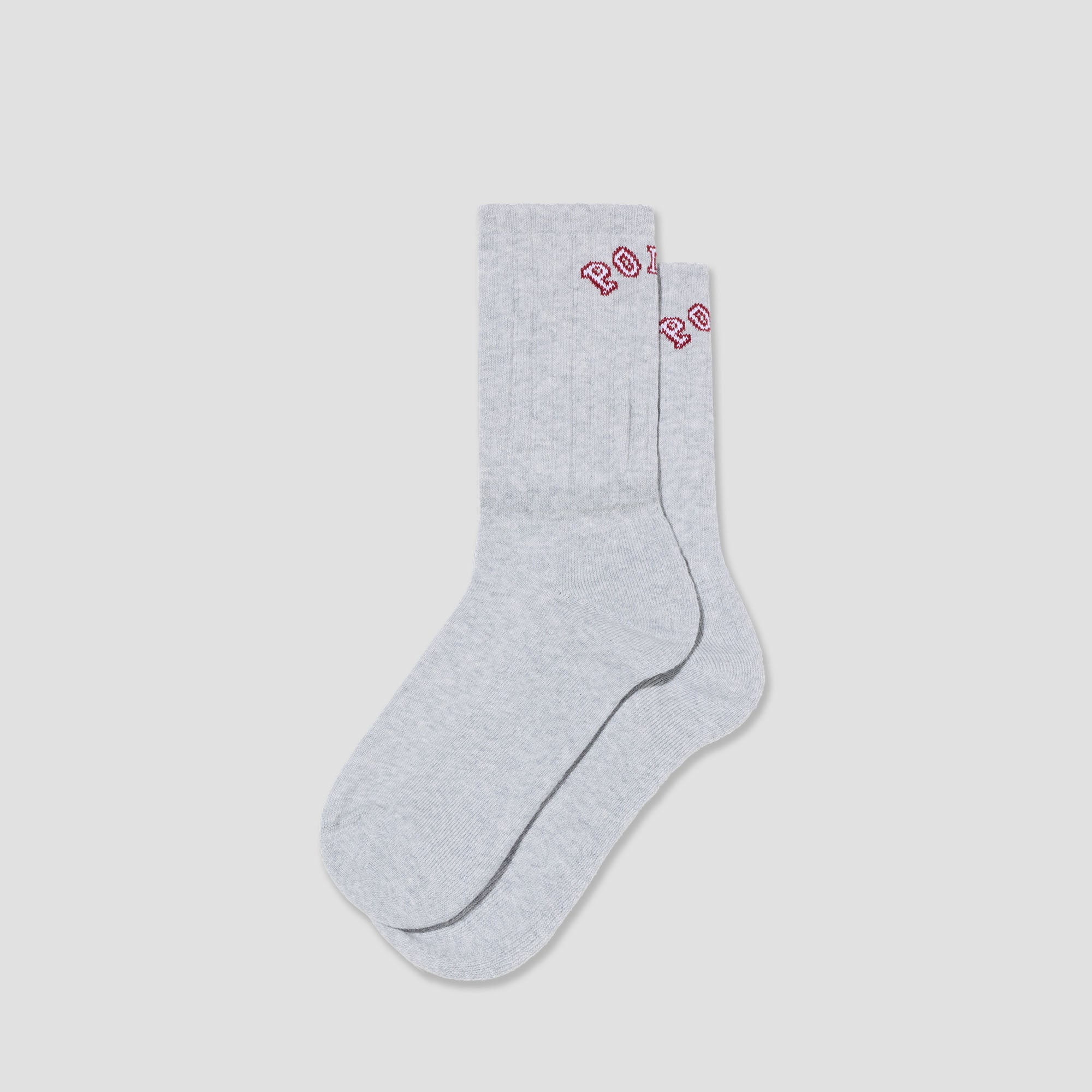 Polar Large Rib Socks College Heather Grey