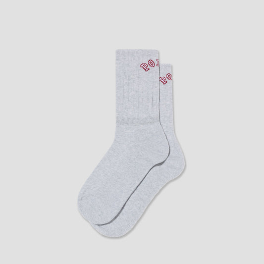 Polar Large Rib Socks College Heather Grey