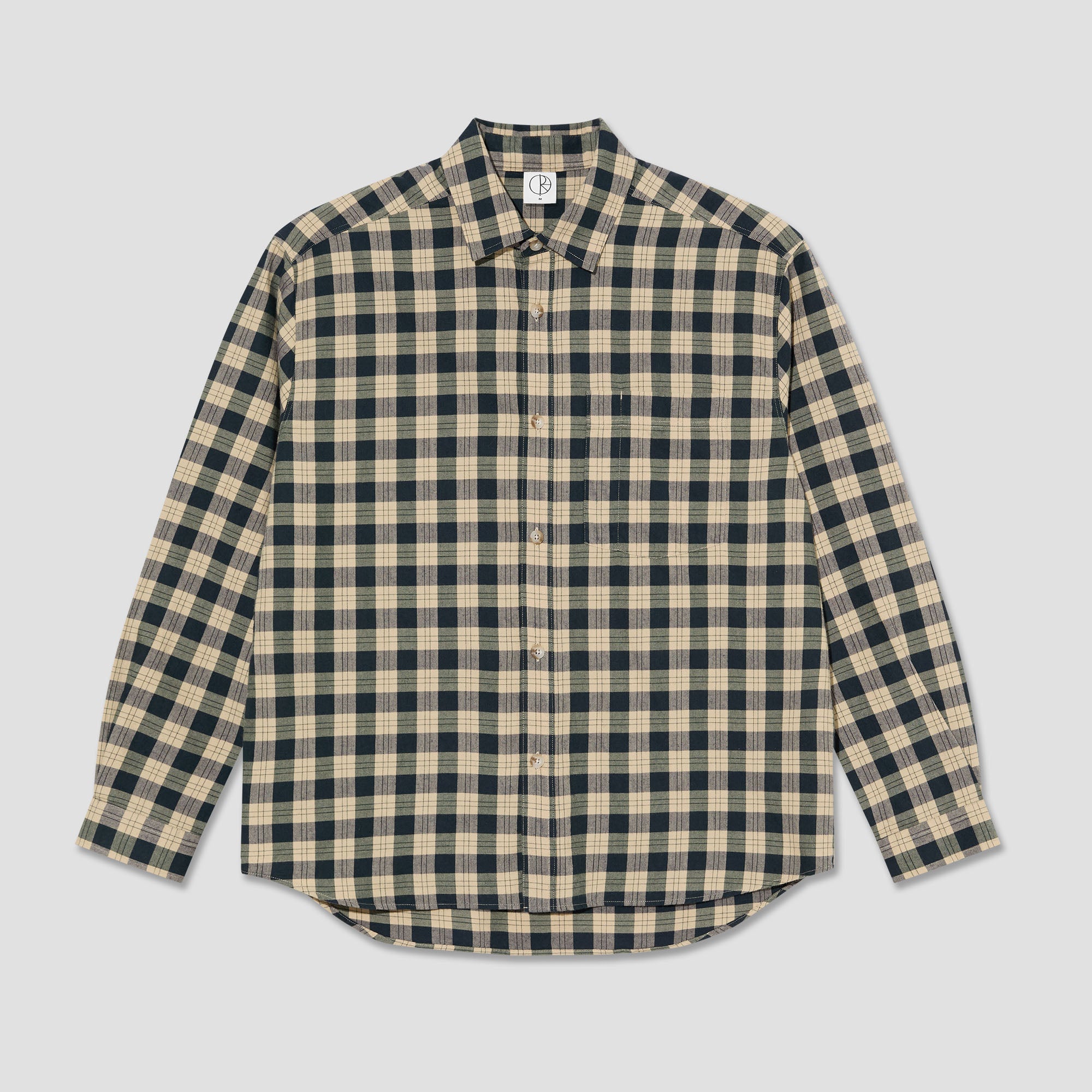 Polar Mitchell Longsleeve Shirt Teal / Butter