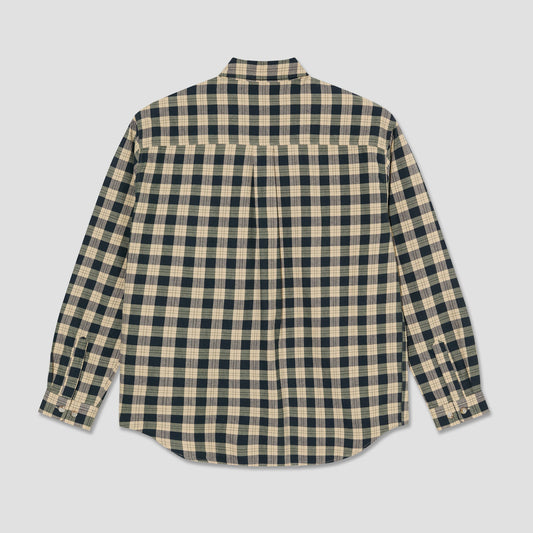 Polar Mitchell Longsleeve Shirt Teal / Butter